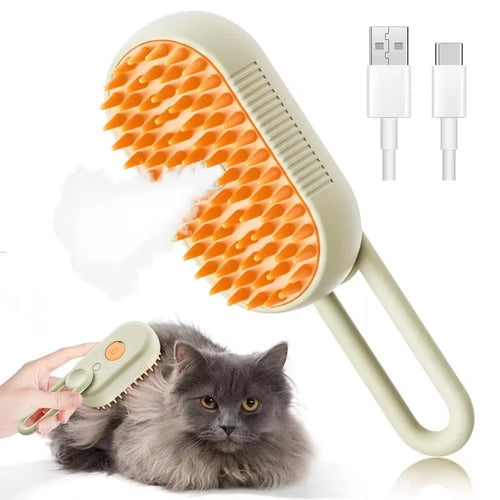 Cepillo de vapor 3 en 1 para gatos